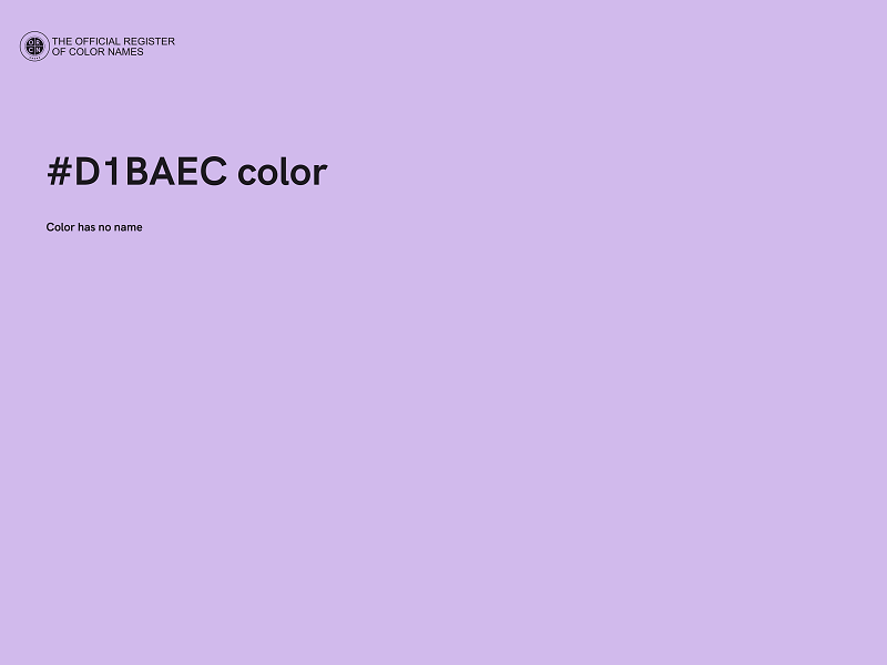 #D1BAEC color image