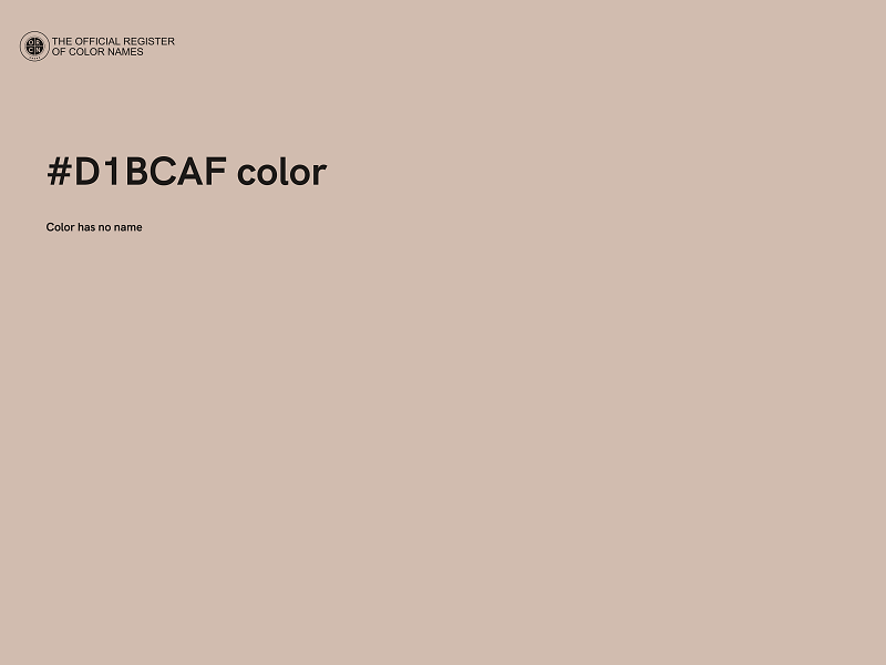 #D1BCAF color image