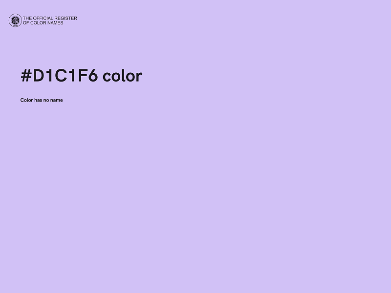 #D1C1F6 color image