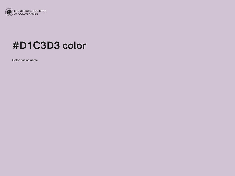 #D1C3D3 color image