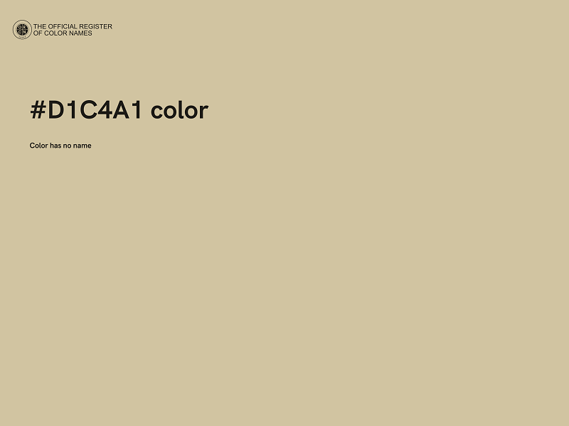 #D1C4A1 color image