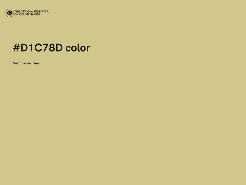 #D1C78D color image