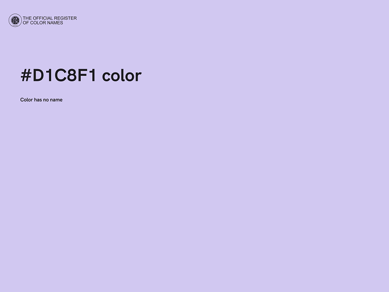 #D1C8F1 color image