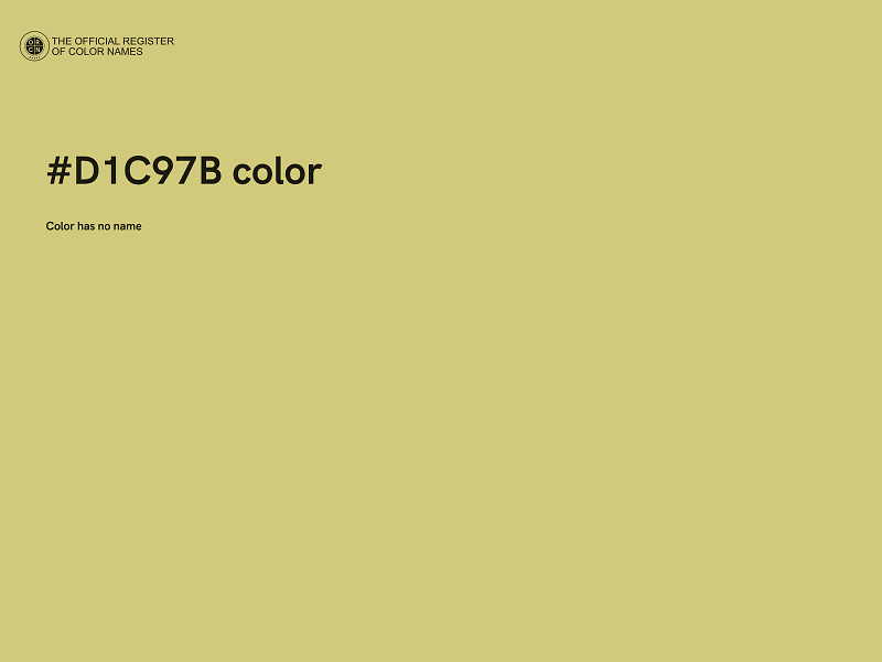 #D1C97B color image