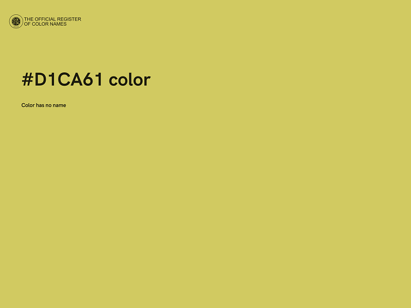 #D1CA61 color image