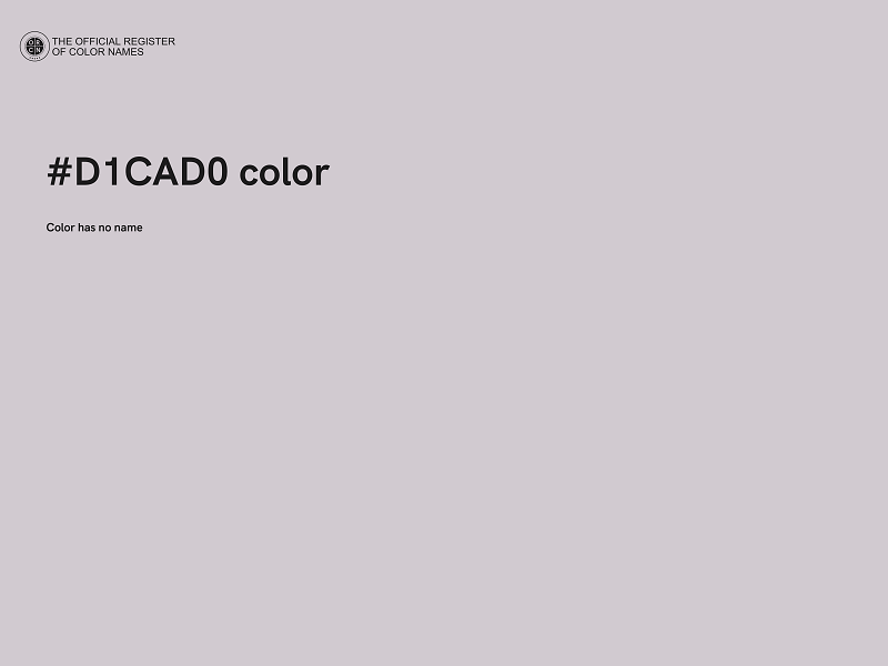 #D1CAD0 color image