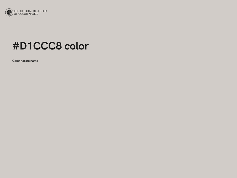 #D1CCC8 color image