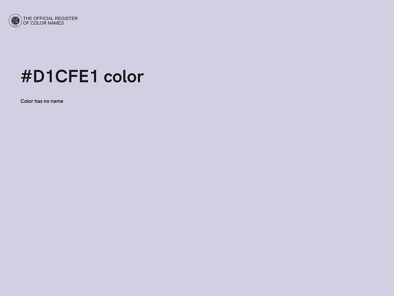 #D1CFE1 color image