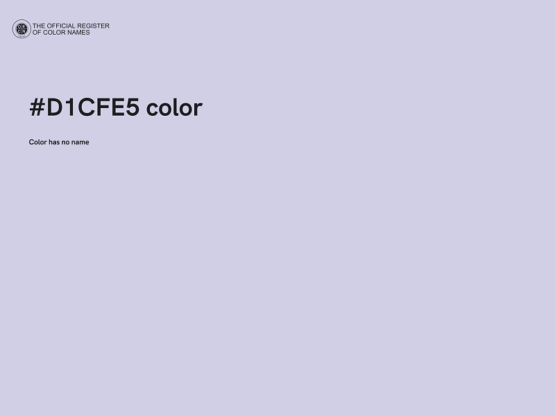 #D1CFE5 color image