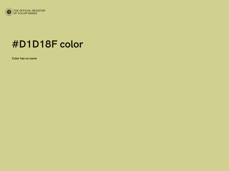 #D1D18F color image