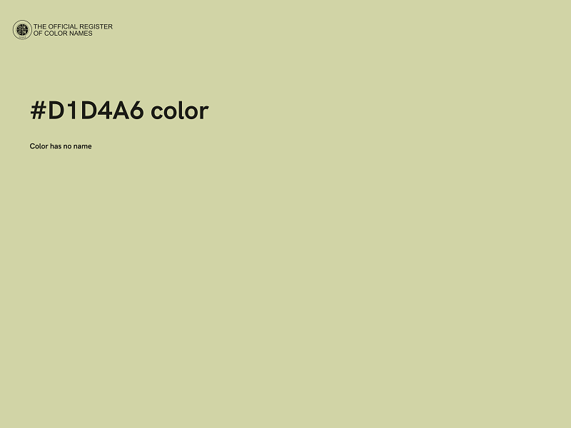 #D1D4A6 color image