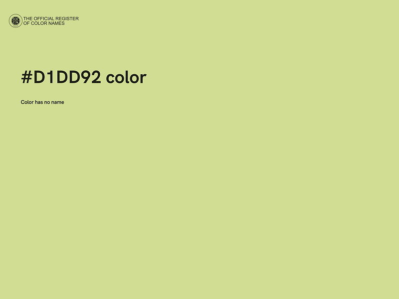 #D1DD92 color image