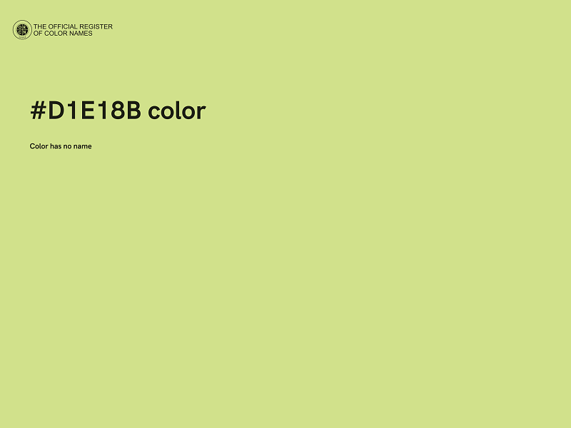 #D1E18B color image