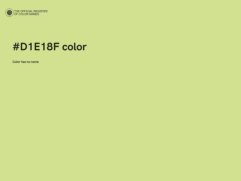 #D1E18F color image