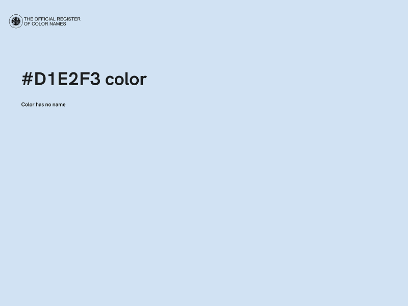 #D1E2F3 color image