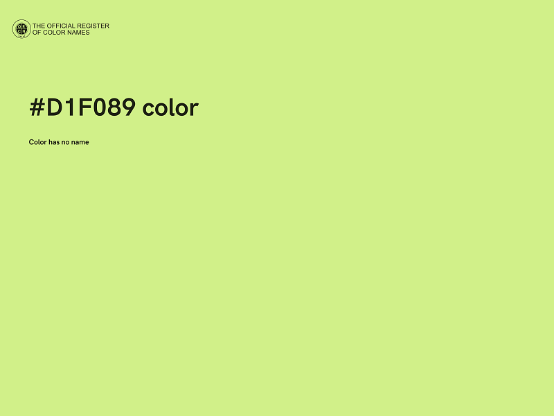 #D1F089 color image