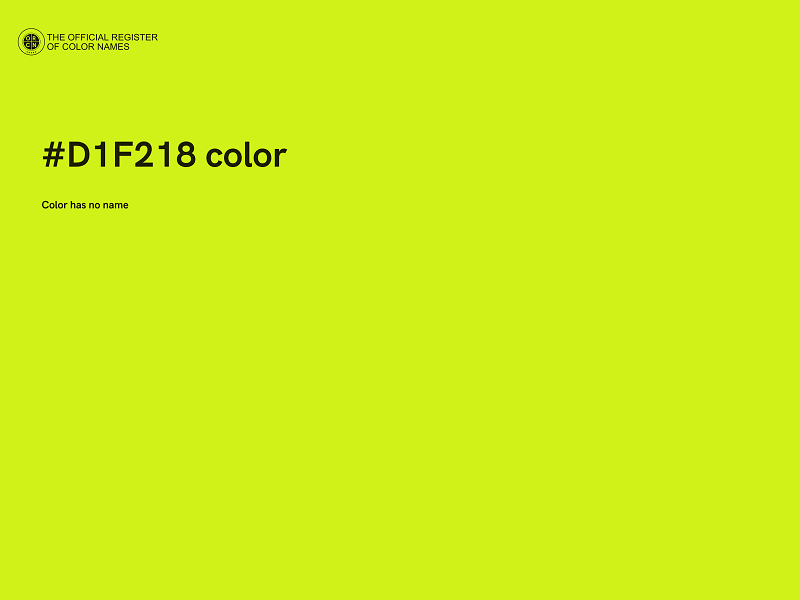 #D1F218 color image