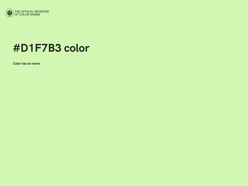 #D1F7B3 color image