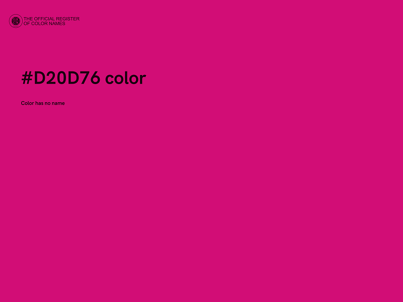 #D20D76 color image