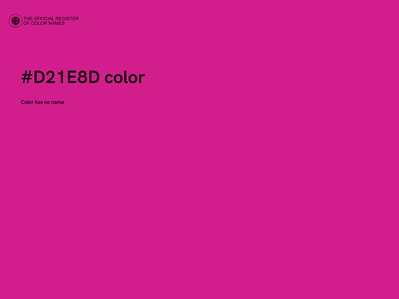 #D21E8D color image