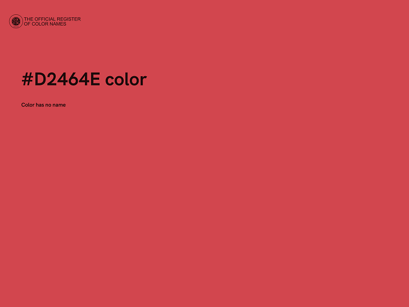 #D2464E color image