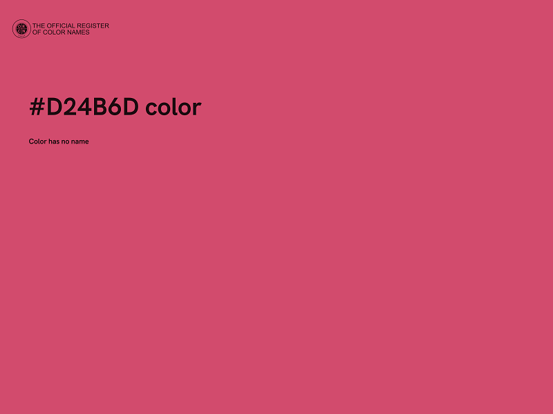 #D24B6D color image