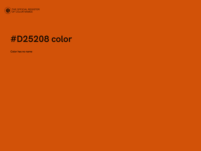 #D25208 color image