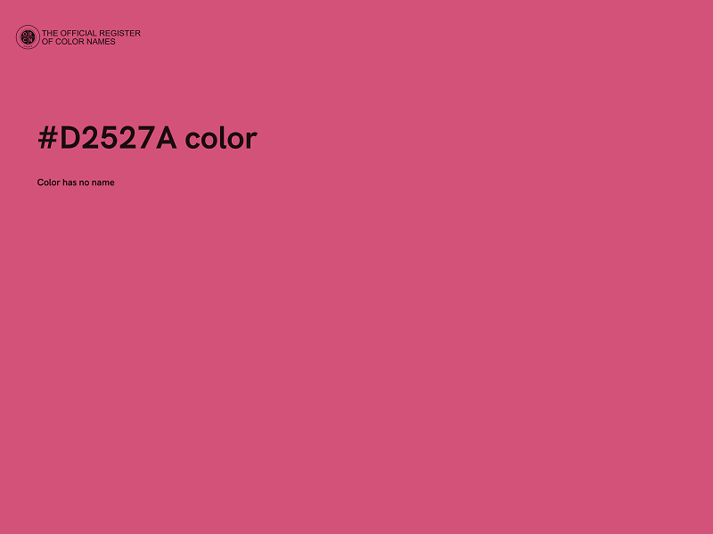 #D2527A color image