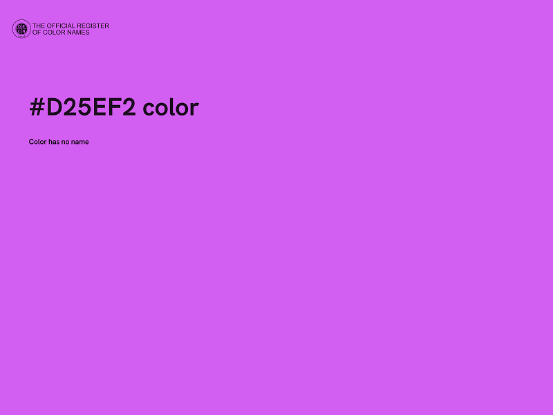 #D25EF2 color image