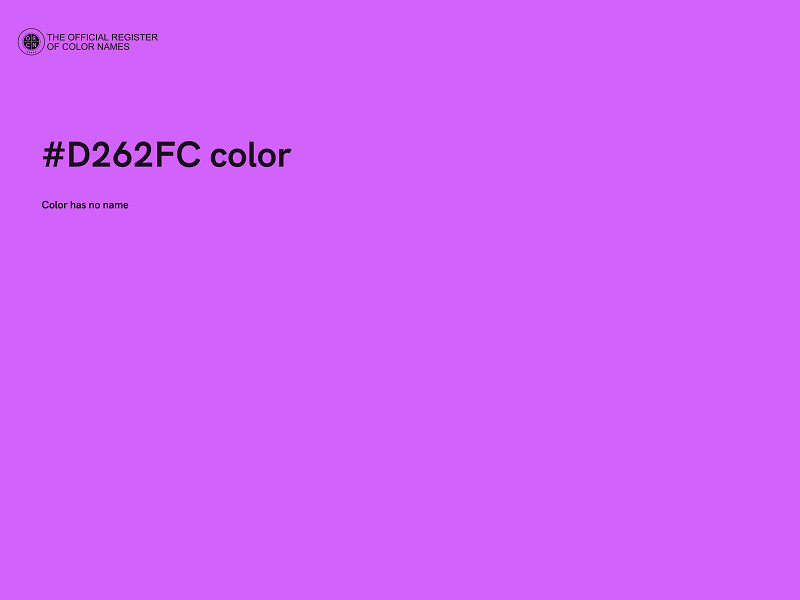 #D262FC color image