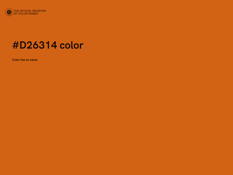 #D26314 color image