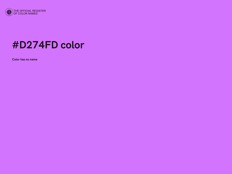 #D274FD color image