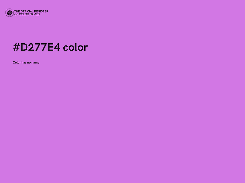 #D277E4 color image