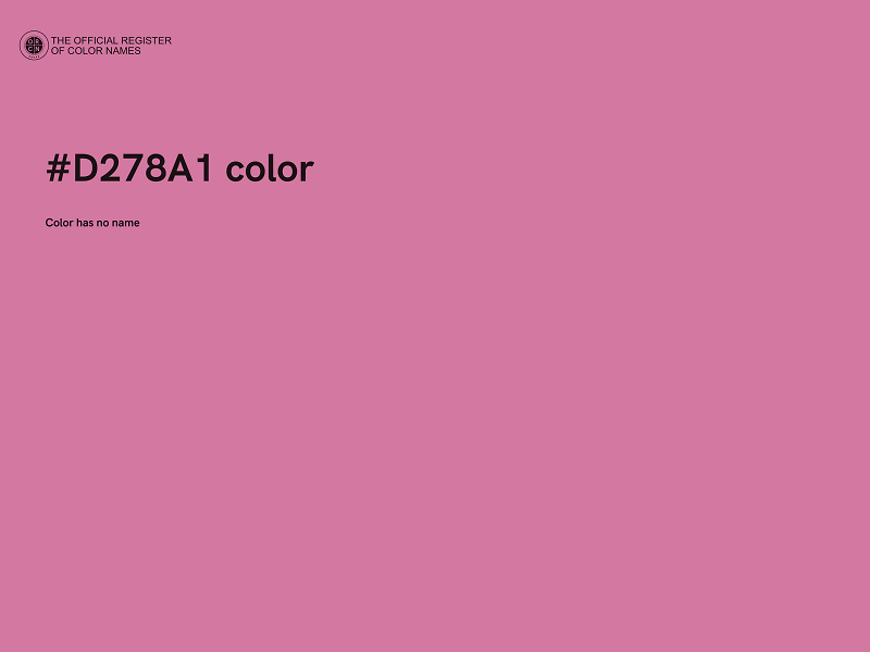 #D278A1 color image