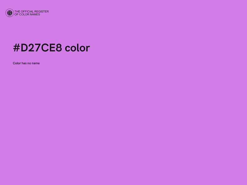 #D27CE8 color image