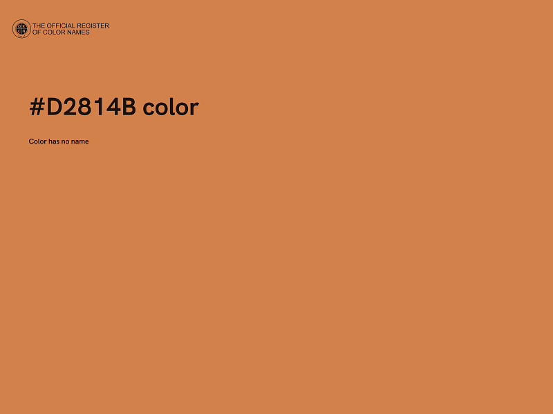 #D2814B color image