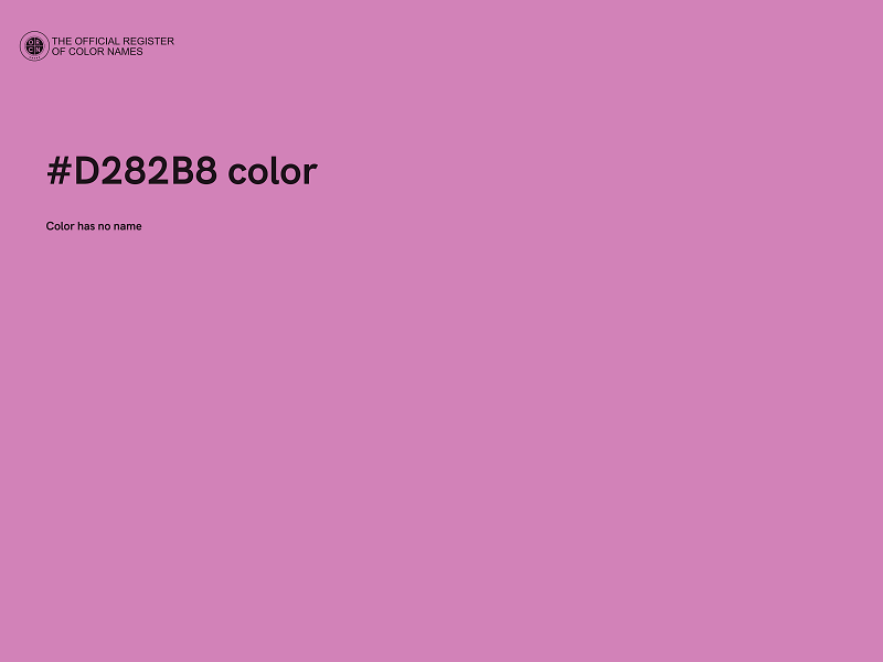 #D282B8 color image