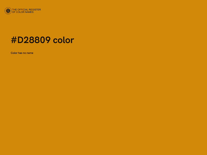 #D28809 color image