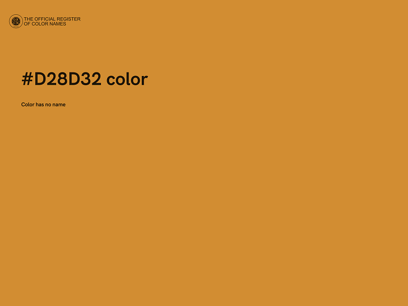 #D28D32 color image