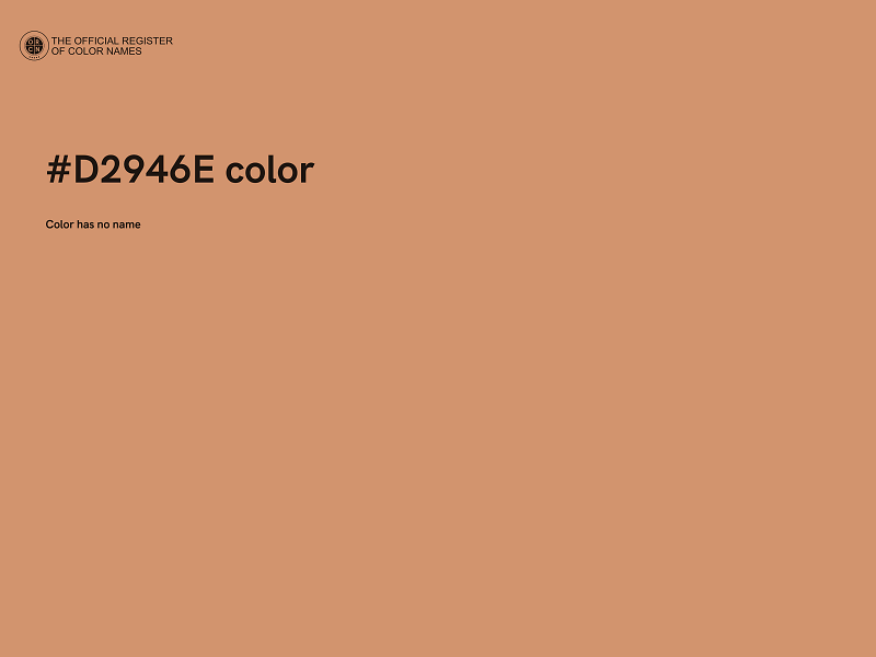 #D2946E color image