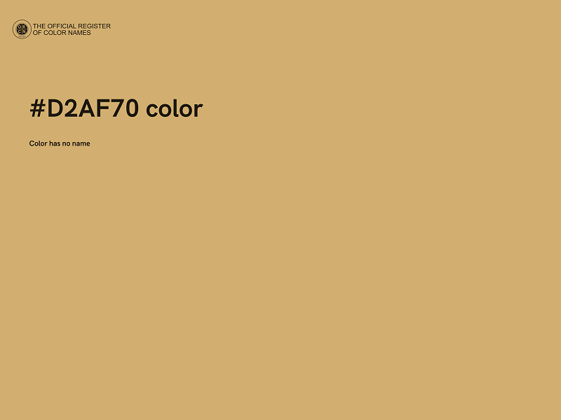 #D2AF70 color image