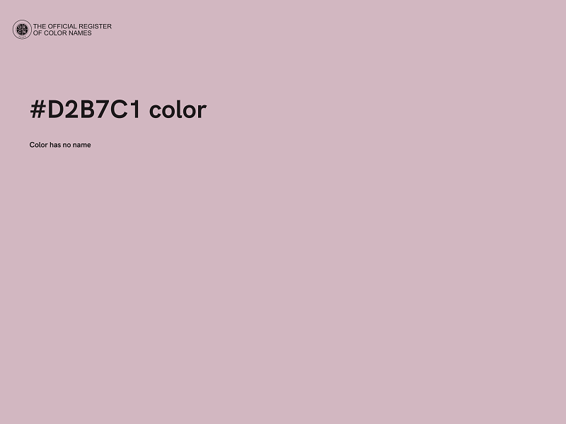 #D2B7C1 color image