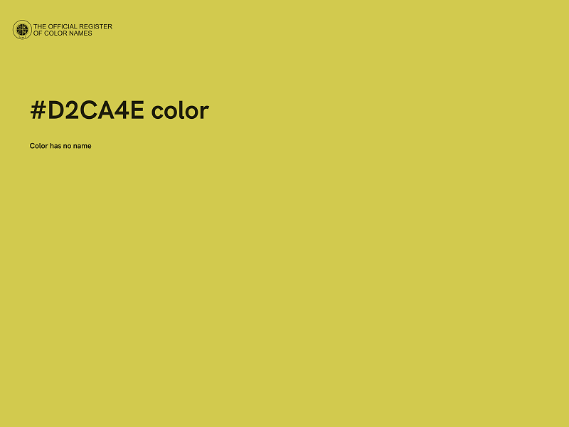 #D2CA4E color image