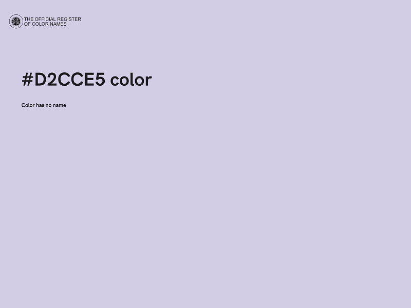 #D2CCE5 color image