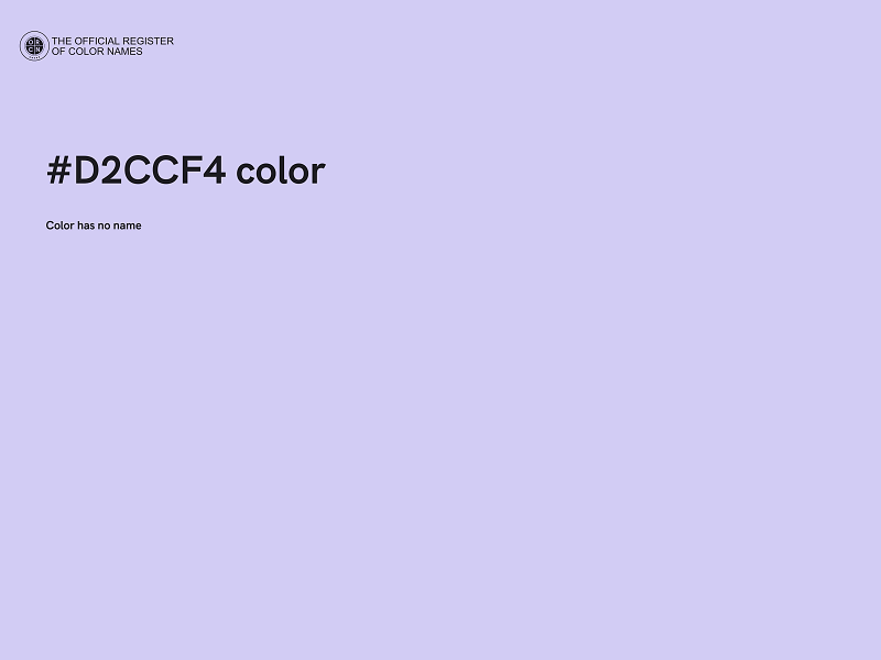 #D2CCF4 color image