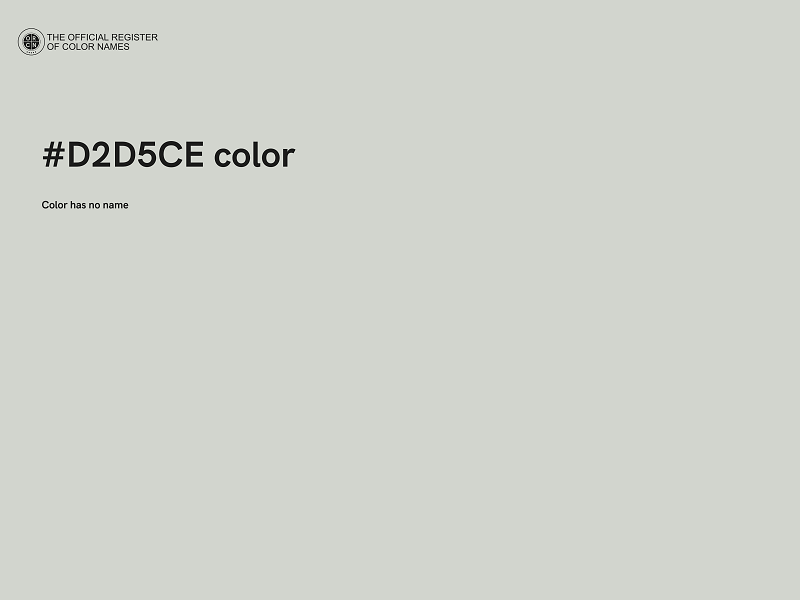 #D2D5CE color image