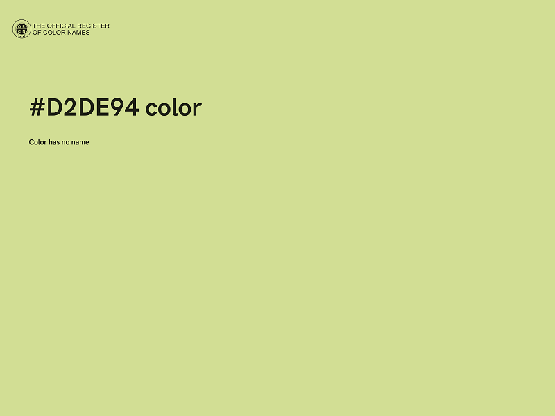 #D2DE94 color image