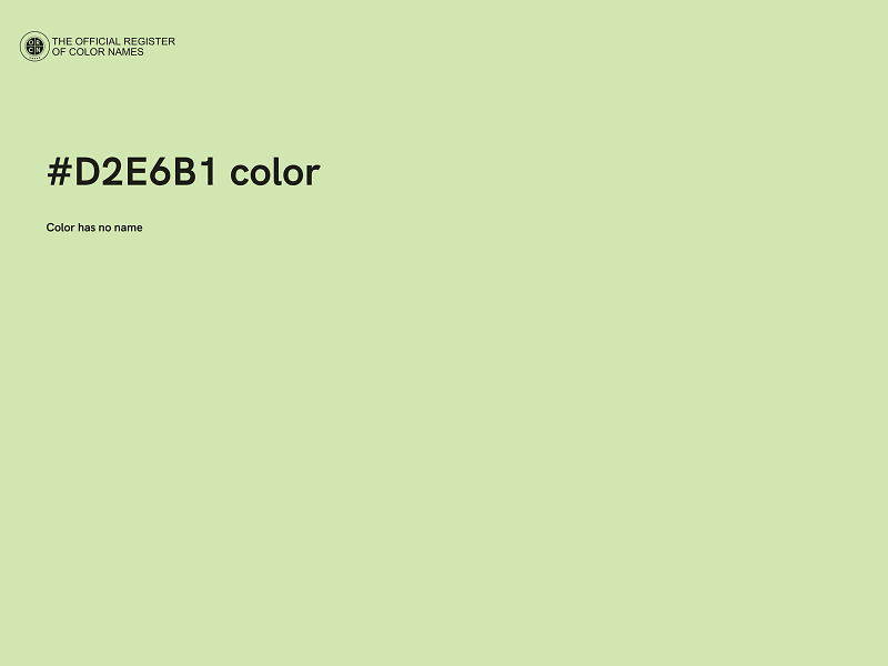 #D2E6B1 color image