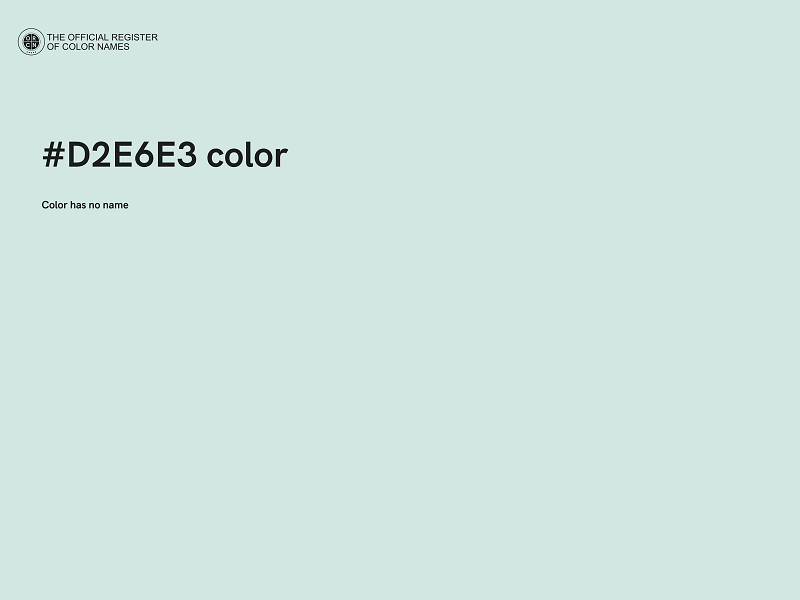 #D2E6E3 color image