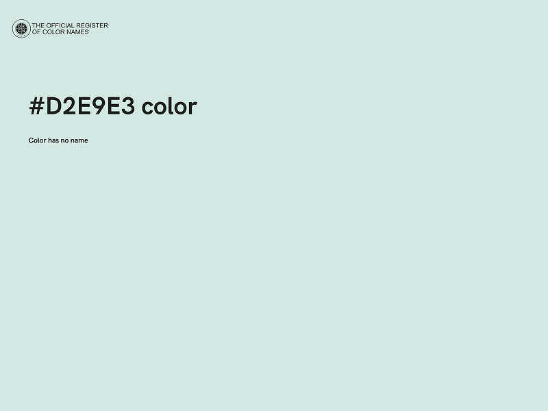 #D2E9E3 color image